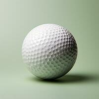 ai generiert Golf Ball isoliert auf ein Licht Hintergrund, Sport von Aristokraten - - ai generiert Bild foto