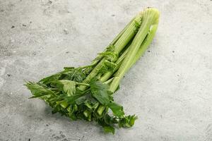 vegan Küche - - Sellerie Stängel mit Blatt foto