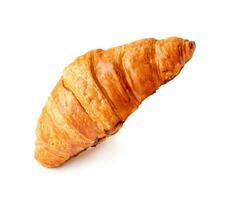 köstlich Croissant isoliert auf Weiß Hintergrund mit Ausschnitt Pfad foto