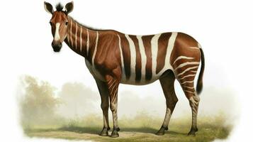 ai generiert Okapi natura Tier Hintergrund Hintergrund foto