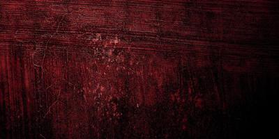 roter und schwarzer Horrorhintergrund. dunkle Grunge rote Textur Beton foto