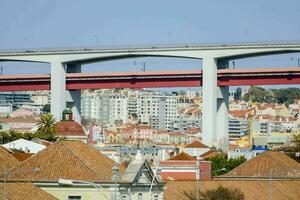 Blick auf die Stadt Lissabon foto