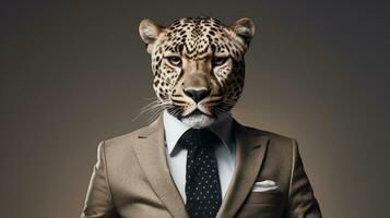 ai generiert Auge Porträt gefährlich Zoo Katze Weiß Jäger Raubtier Kopf Tiger wild Leopard Fleischfresser foto