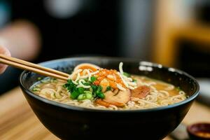 ai generiert Ramen. Profi Foto