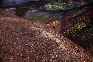 Ätna National Park Panorama- Aussicht von vulkanisch Landschaft mit Krater, catania, Sizilien foto