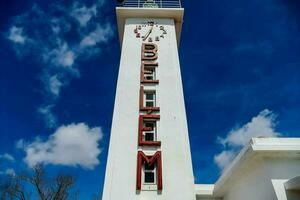 das bellem Uhr Turm im bellem, Belgien foto