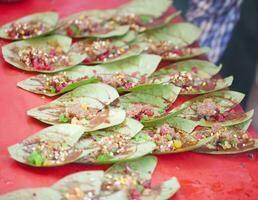 indisch traditionell Mund Erfrischer Süss paan foto