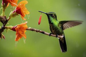 ai generiert Kolibri im Costa rica. ai generiert. foto