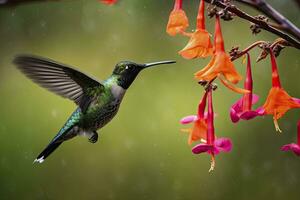 ai generiert Kolibri im Costa rica. ai generiert. foto