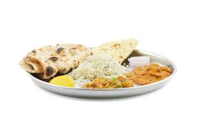 indisch traditionell Besondere Thali Essen foto