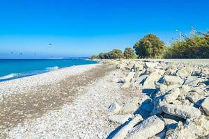 Urlaub am Strand von Kremasti, Rhodos, Griechenland