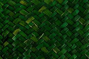 ein Grün gewebte Stoff Hintergrund foto