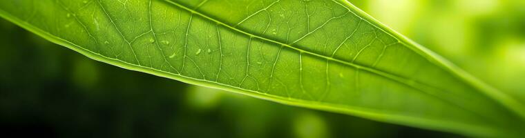 ai generiert Grün Blatt Natur Hintergrund. ai generiert foto