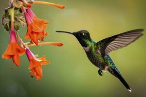 ai generiert Kolibri im Costa rica. ai generiert. foto