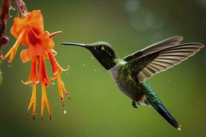 ai generiert Kolibri im Costa rica. ai generiert. foto