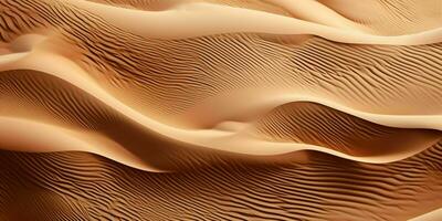 ai generiert Wüste Sand Textur Hintergrund. Sand Dünen. generativ ai foto