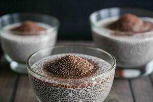 ai generiert Chia Pudding. Profi Foto