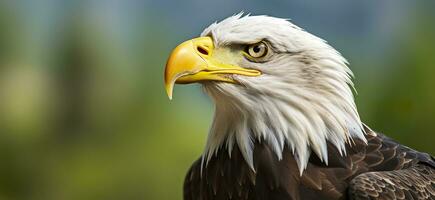 ai generiert Porträt von ein amerikanisch kahl Adler, Tierwelt. generativ ai foto