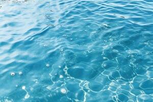 oben Aussicht zu das Oberfläche von transparent klar Wasser foto