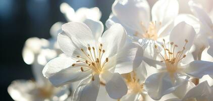 ai generiert draussen Blume Hintergrund foto