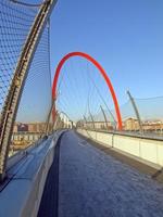 Fußgängerbrücke in Turin foto