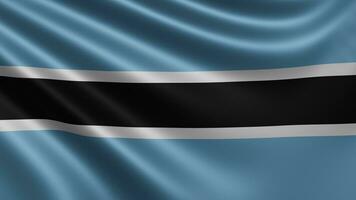 machen von das Botswana Flagge flattert im das Wind Nahaufnahme, das National Flagge von foto