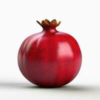 ai generiert Granatapfel auf Weiß Hintergrund. frisch Früchte. gesund Essen Konzept foto