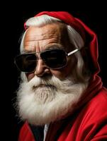 ai generiert Studio Porträt von Santa claus foto