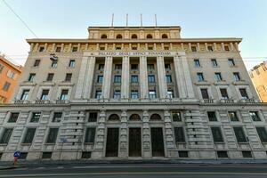 finanziell Büro Gebäude im über fiume - - Genua, Italien foto