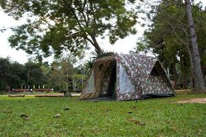 Camping im das Wald phu Wiang National Park, khon kaen , Thailand foto