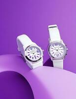 ai generiert Neu Ankunft Smartwatch mit nett Anzeige modisch Uhr foto