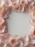 ai generiert kostenlos feiern Liebe glücklich Valentinstag Tag mit atemberaubend Rose Blumen, generativ ai foto