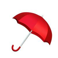 rot Regenschirm zum Schutz isoliert foto