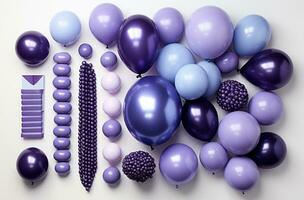 ai generiert Artikel eine solche wie Luftballons, Schmuck und Perlen, foto