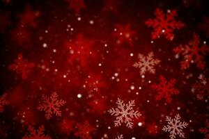 ai generiert festlich rot Weihnachten Hintergrund hervorrufen Wärme und Urlaub jubeln ai generiert foto