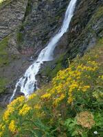 ein Wasserfall im das Berge foto