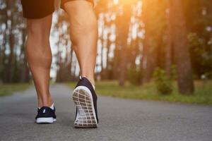 Lauf im das Wald foto