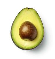 ai generiert Avocado auf Weiß Hintergrund. ai generiert foto