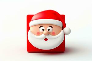 ai generiert Santa claus mit Weihnachten Hintergrund, Weihnachten Urlaub Konzept, generativ ai foto