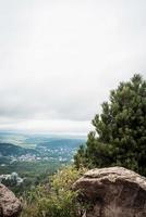 Berggipfel Felsenlandschaft. Bergpanorama foto