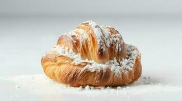 ai generiert Gebäck Brötchen Croissan Essen foto