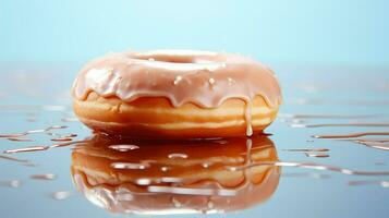 ai generiert Dessert gefrostet Krapfen Essen foto