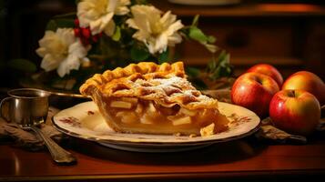 ai generiert Eis Mahlzeit Dessert Essen foto