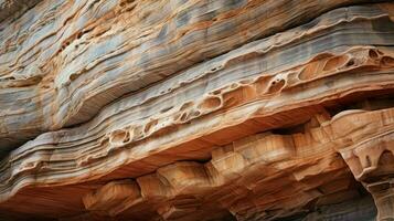 ai generiert Felsen Sandstein Klippen Landschaft foto