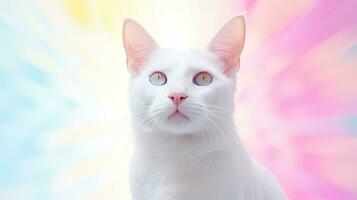ai generiert Porträt von ein Katze, Haustier Fotografie, ai foto