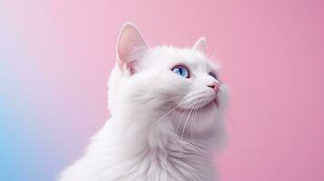 ai generiert Porträt von ein Katze, Haustier Fotografie, ai foto
