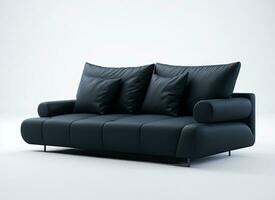 ai generiert komfortabel Luxus Couch. generativ ai foto