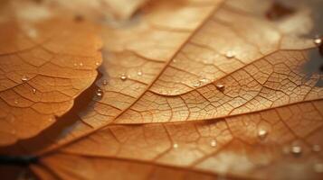 ai generiert Blatt, Blatt Textur, Nahansicht Winkel, Makro Linse foto