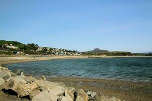 ein Aussicht von das Norden Wales Küste beim criccieth foto