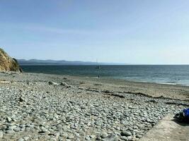 ein Aussicht von das Norden Wales Küste beim criccieth foto